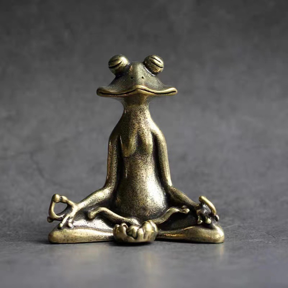 Home Decor Humacao - Statue de grenouille bouddhiste Zen de