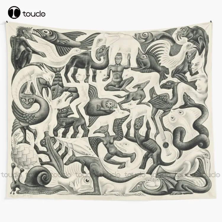 Home Decor Website - Escher-avion remplissage Ii tapisserie bon tapisserie