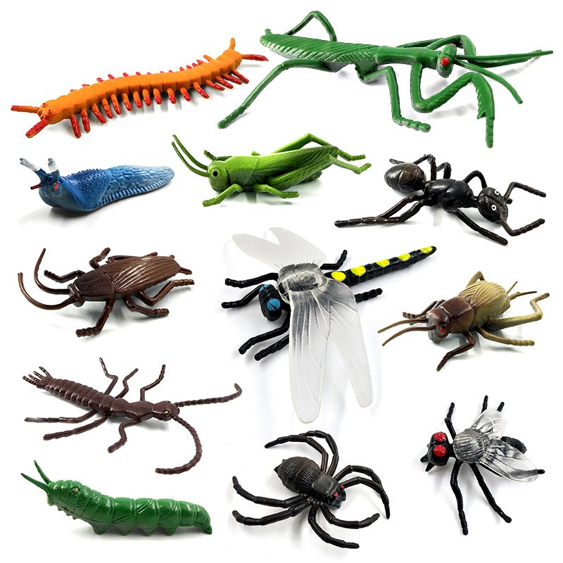 Home Decor Humacao - 12 figurines d'insectes et d'animaux (libellule,