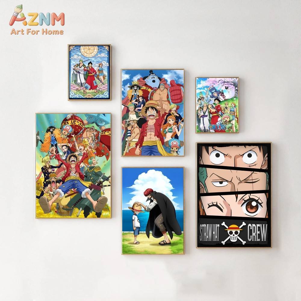 Geometric Wall Art - AZNM Impression sur toile non encadrée