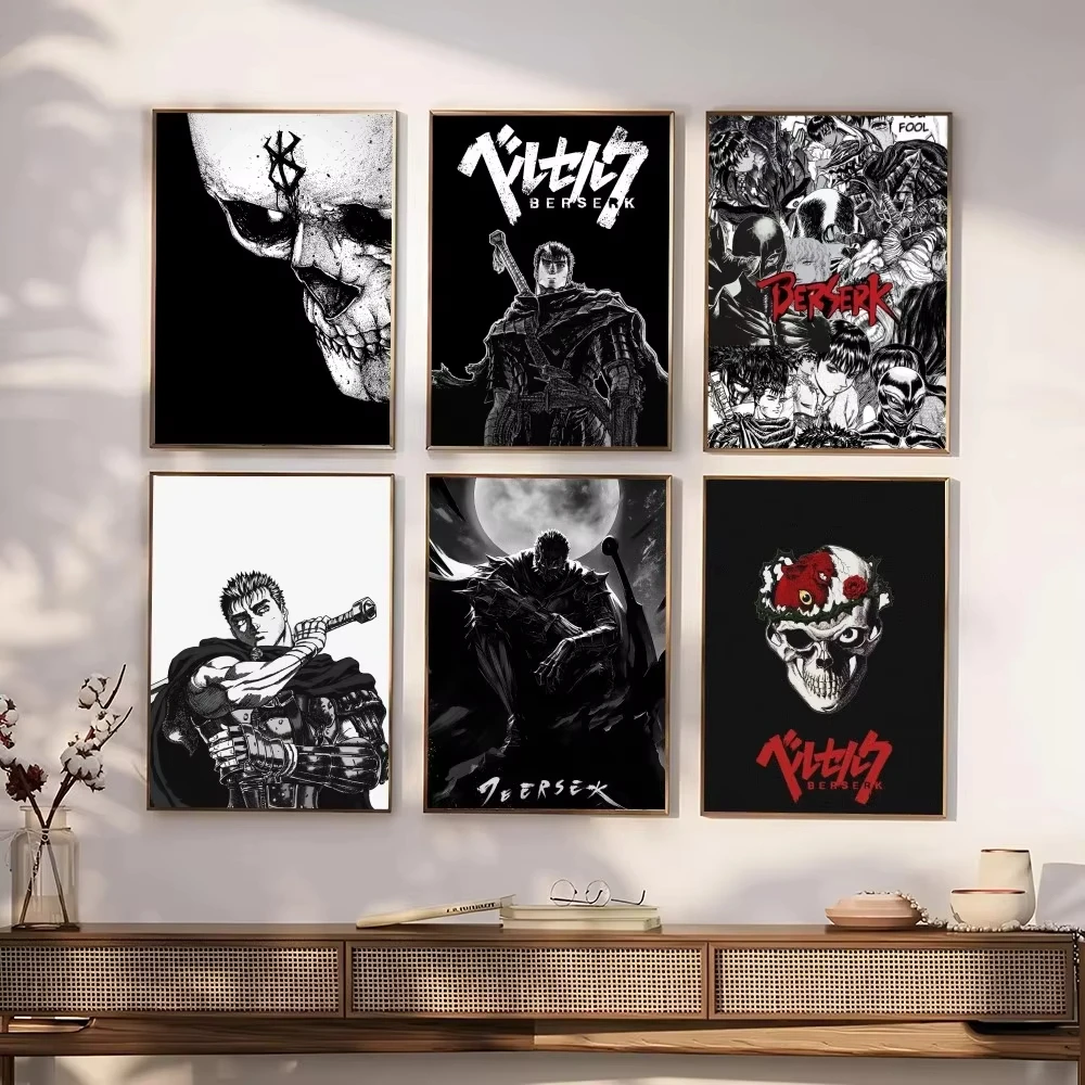 Home Decor Scrap - Affiche imprimée sur toile Anime B-berserk,