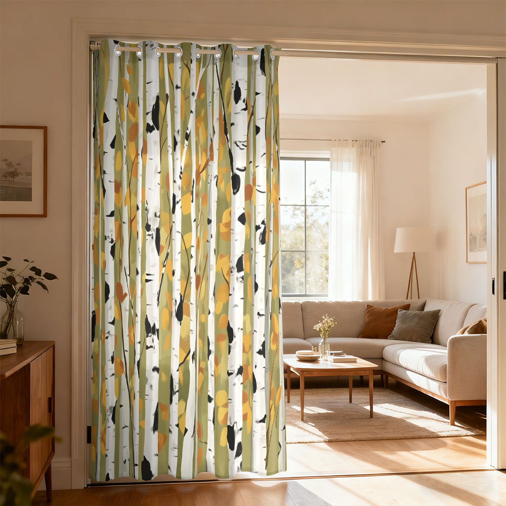 Home Decor Curtain - 1 rideau à boucle unique imprimé
