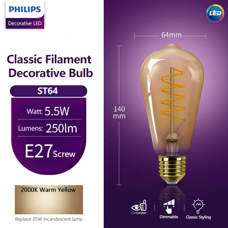 Ampoule décorative LED Philips - Philips Bulb Led Classic avis et prix
