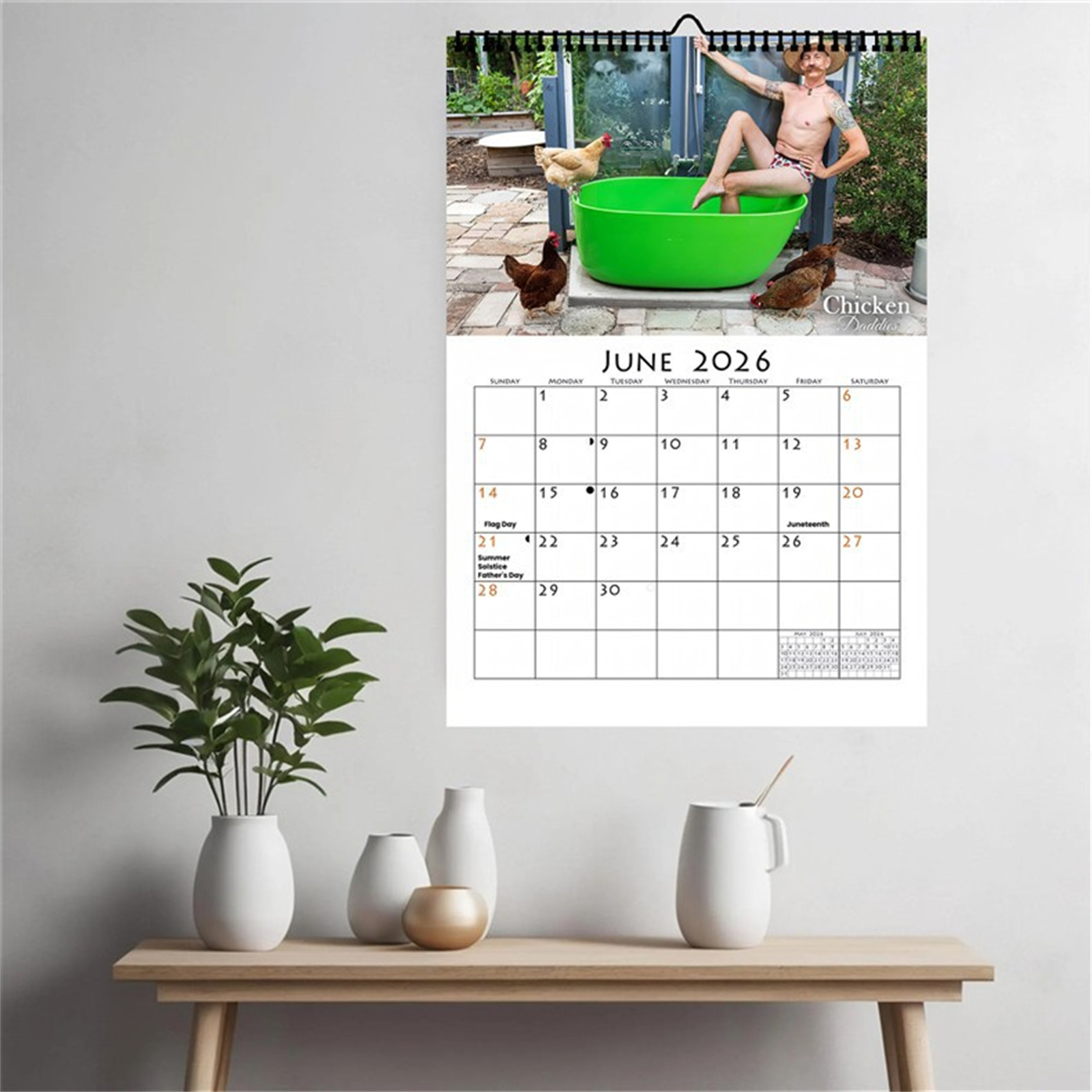 Calendrier mural poulet papa d - Home Decor Scrap avis et prix