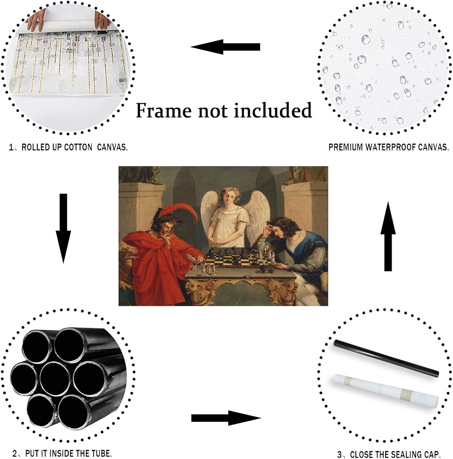 IUHYVMSM Vintage Faust et Meph - Geometric Wall Art avis et prix