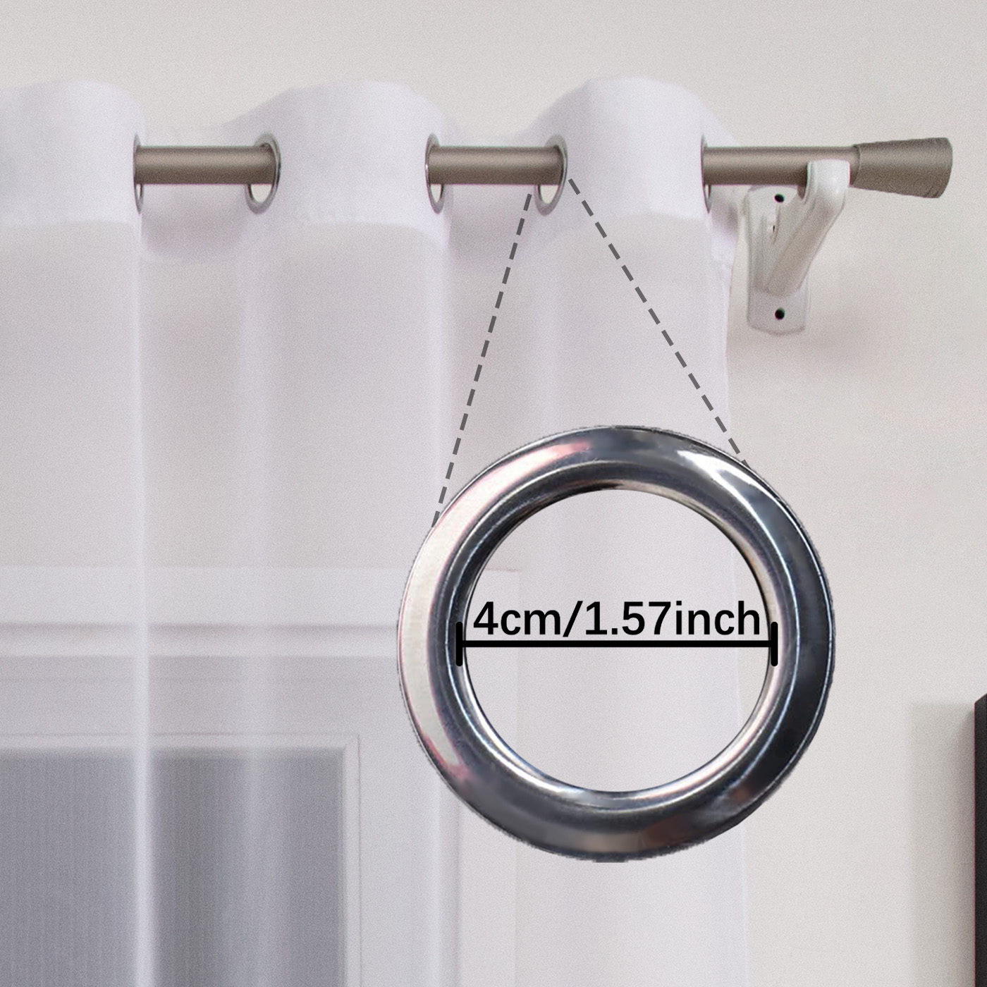 1 rideau blanc transparent, à  - Home Decor Pt avis et prix