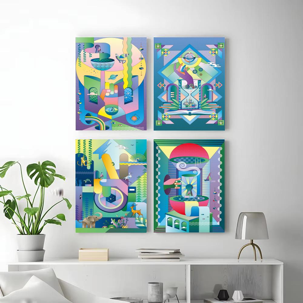 Affiche d'illustration géométr - Geometric Wall Art avis et prix