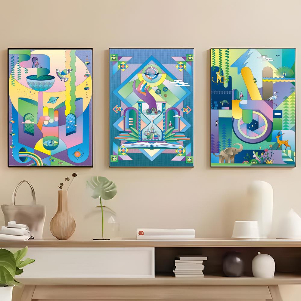Affiche d'illustration géométr - Geometric Wall Art avis et prix