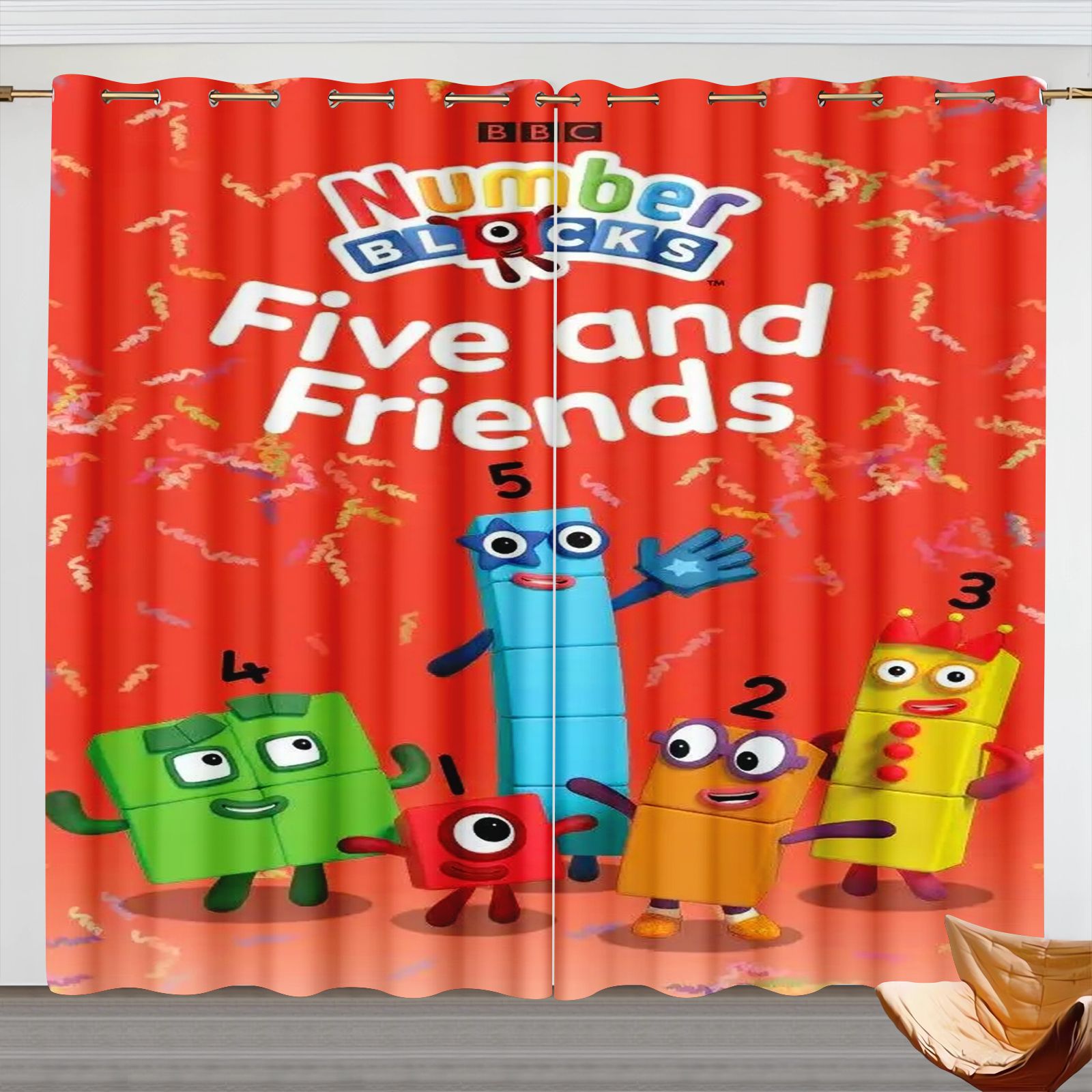 Rideaux de dessin animé Number - Home Decor Curtain avis et prix