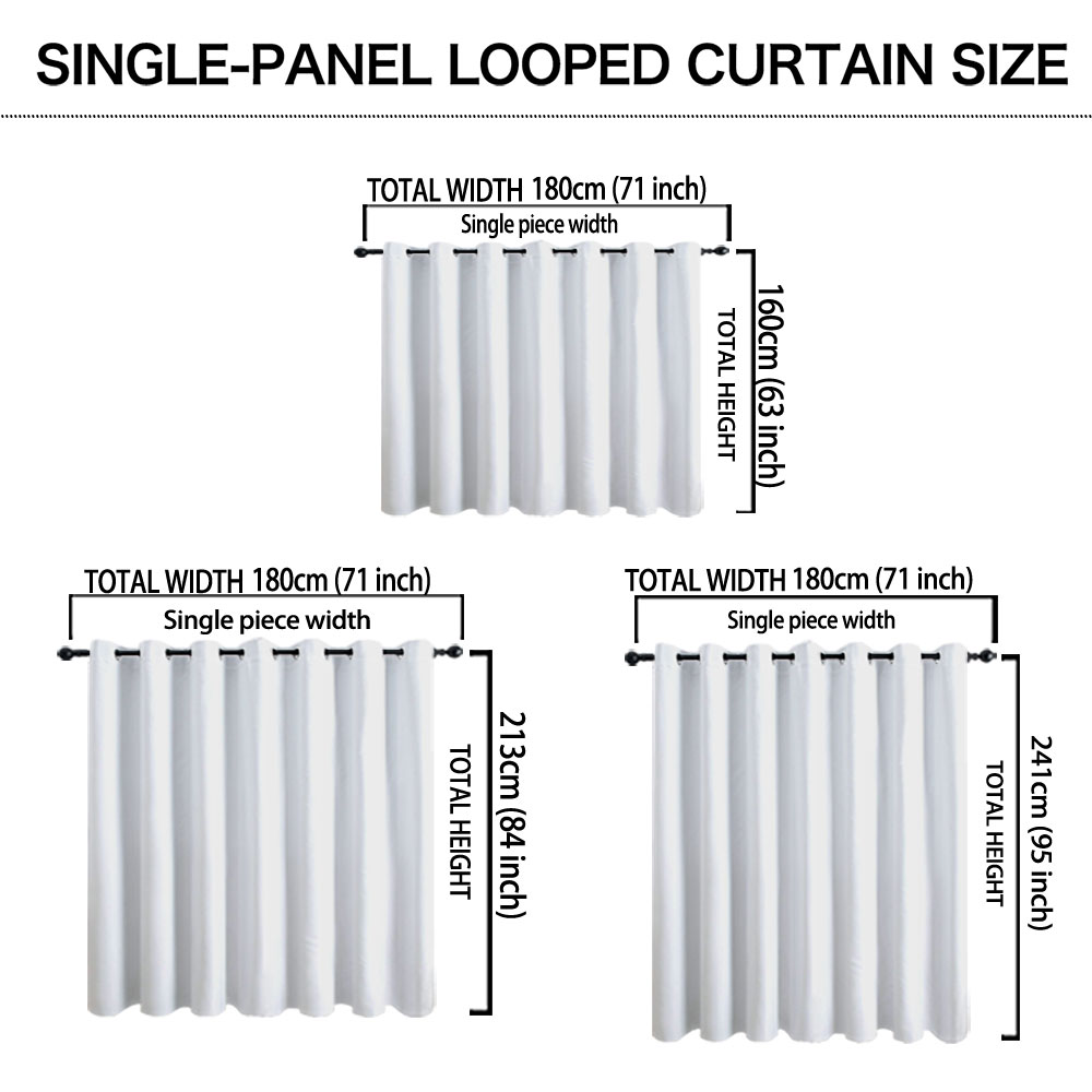 1 pièce Rideau à boucle unique - Home Decor Curtain avis et prix