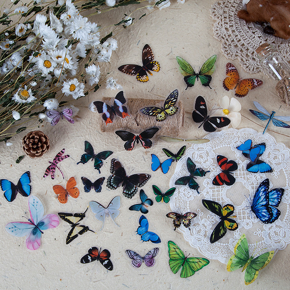 Autocollants papillon en PET,  - Home Decor Scrap avis et prix